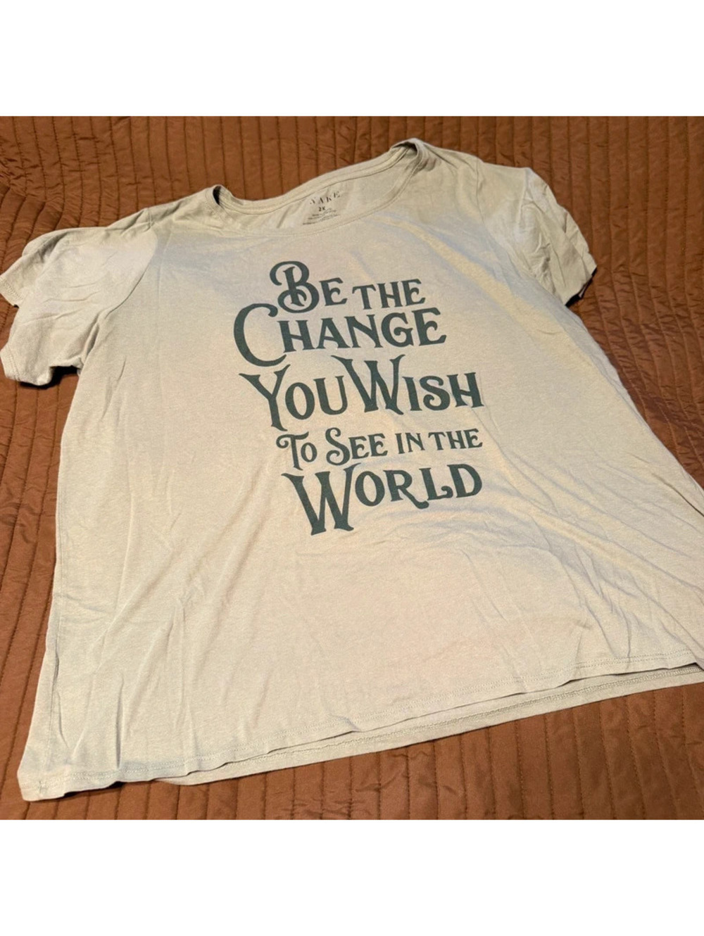 “Bee the Change” Quote Graphic Tee